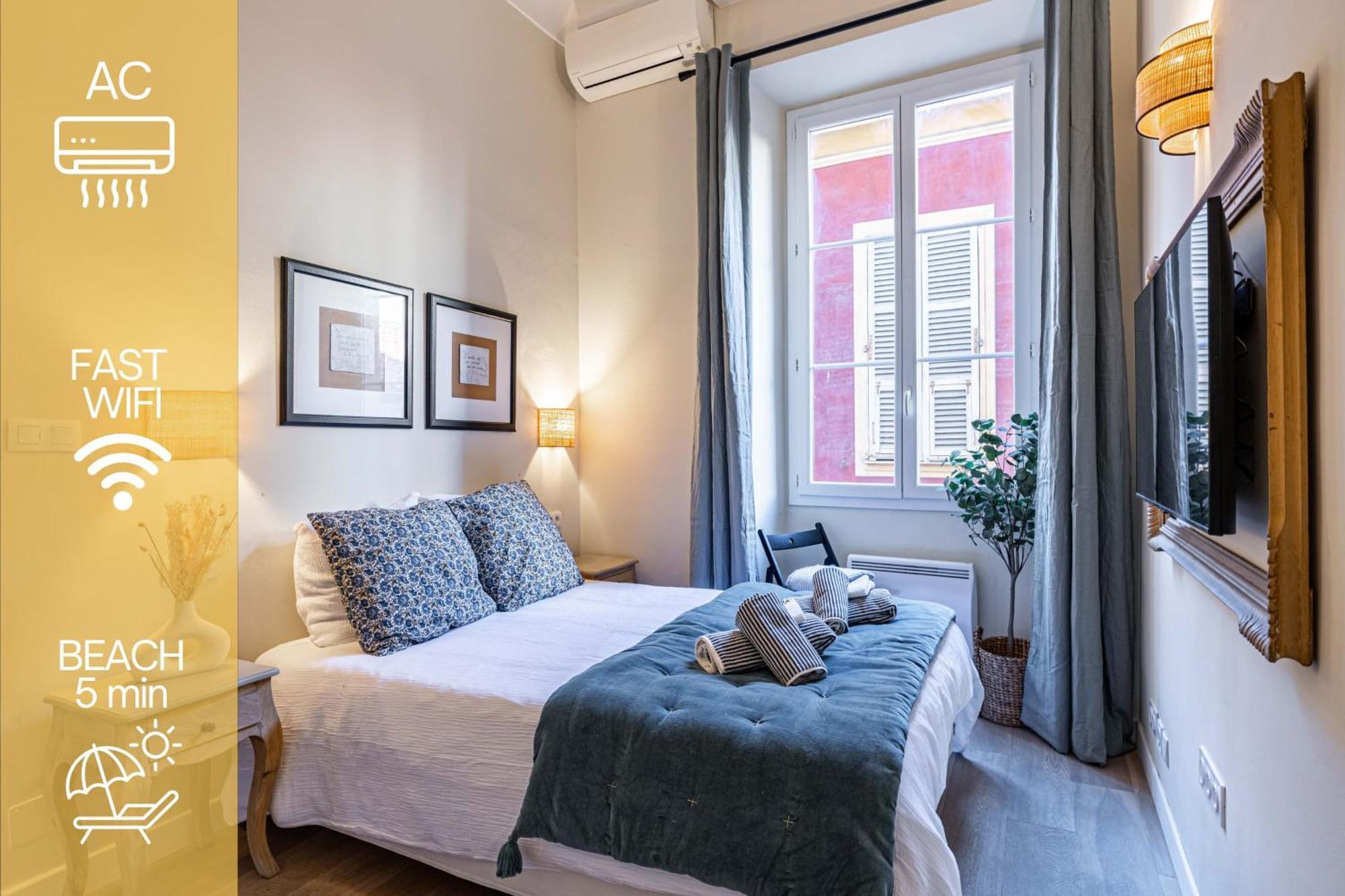 New!Chic Oasis Apt, Heart Of Nice, Family Friendly, Walking To The Beach! Eksteriør bilde